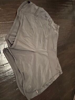 Athleta Gray Athletic High-Waist Training Shorts